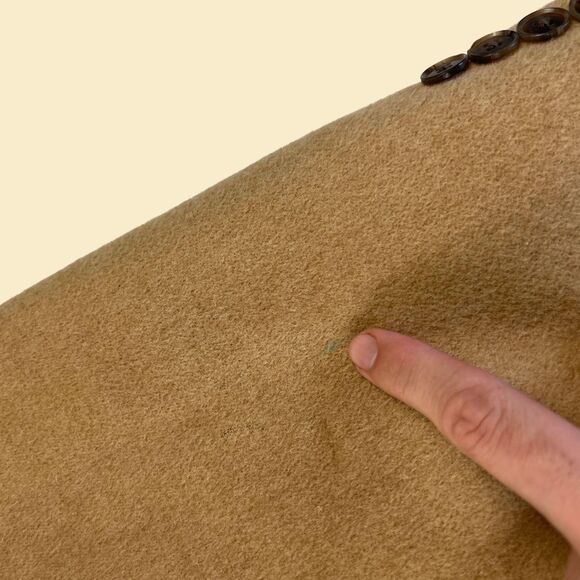 2000s camel hair sportcoat by Stafford, size 42L vintage brown blazer jacket - Picture 3 of 10